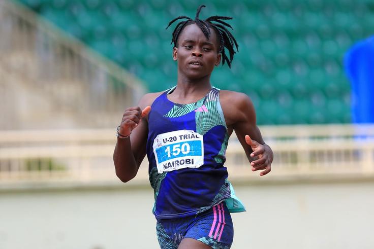 Damaris Mutunga in action at a past race