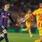 Gavi of Barcelona in a La Liga action.