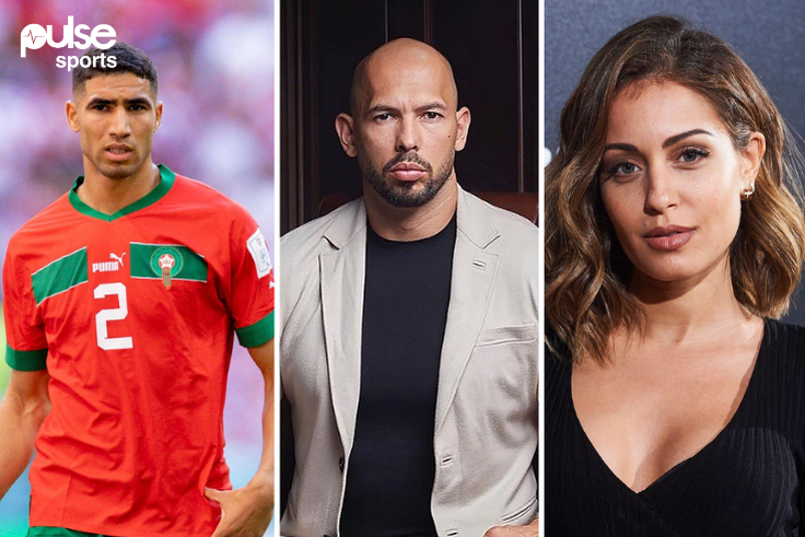 Achraf Hakimi praised by Andrew Tate amid divorce saga with Hiba Abouk