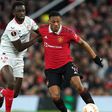 Anthony Martial in action for Manchester United against Sevilla.