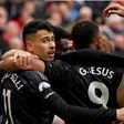 Gabriel Jesus and Gabriel Martinelli celebrate Arsenal goal.