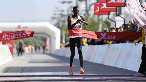 Brian Kwemoi sets new course record after winning Beijing Half Marathon