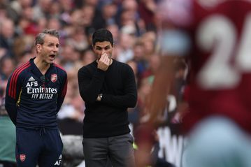 Arteta's Arsenal set unwanted record in West Ham draw