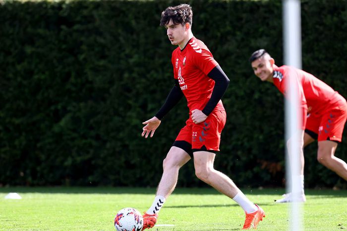 Tino Livramento back in training for Southampton