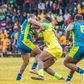 KCB and Kabras Sugar in action during the final of the Enterprise Cup