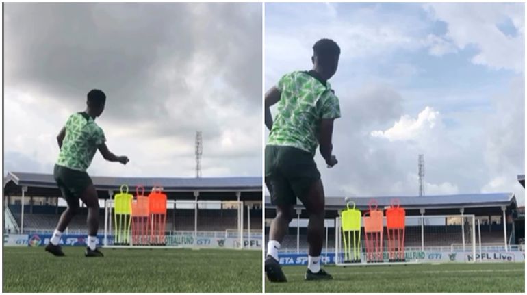Chibueze Izuogu perfecting his routines for Heartland.
