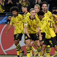 Borussia Dortmund players celebrating their goal against Atletico Madrid || Image credit: Imago