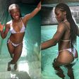 Super Falcons of Nigeria star Rinsola Babajide shows off curves.
