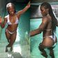 Super Falcons of Nigeria star Rinsola Babajide shows off curves.