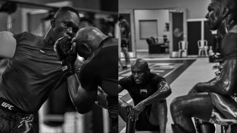 Kamaru Usman expresses love to Israel Adesanya after sparring