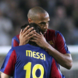 Lionel Messi and Thierry Henry were teammates at Barcelona