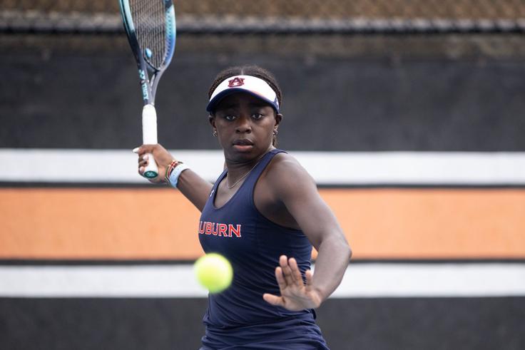 Angella Okutoyi in action