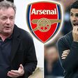 TV Personality Piers Morgan and Arsenal coach Mikel Arteta