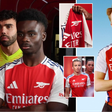 Bukayo Saka and Martin Odegaard models Arsenal’s new home shirt for the 2024/25 season