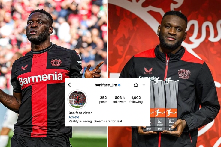 Victor Boniface has gained over 100,000 followers on Instagram since Bayer Leverkusen  sealed historic Bundesliga title