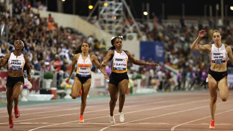 Shelly-Ann Fraser-Pryce Beaten by Jamaican Sisters on Her Diamond League Return in Doha