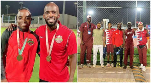 A BIG LIAR - Nigerian sprinter Sunday Akintan who denied 'switching allegiance' 2 years ago, finally shows up representing Qatar
