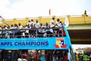 Remo Stars fans in wild celebration of NPFL trophy parade