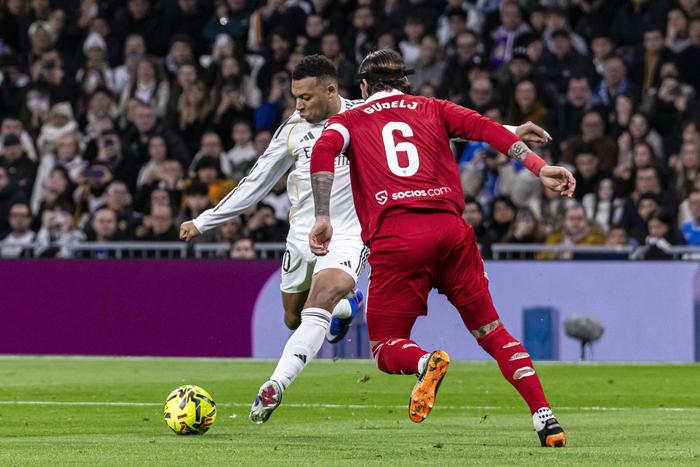 Sevilla vs Real Madrid in La Liga action