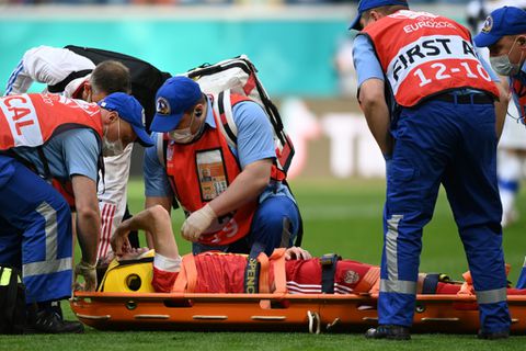 Russia's Fernandes avoids spinal injury after Euro 2020 fall