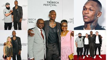 Israel Adesanya: Nigeria's UFC champion shows off parents at “Stylebender” premiere