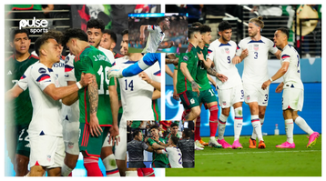 USA vs Mexico: Trouble break out as four players are sent off and match stopped