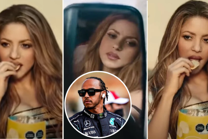 Shakira and Lewis Hamilton