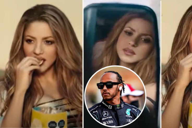 Shakira and Lewis Hamilton