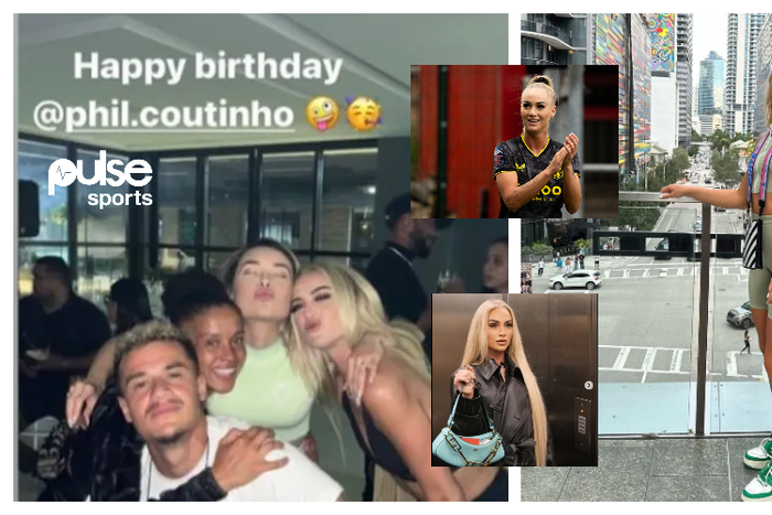 Alisha Lehmann attends Philippe Coutinho's birthday party