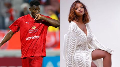 Michael Olunga sets football aside to sing praises of his long-time girlfriend