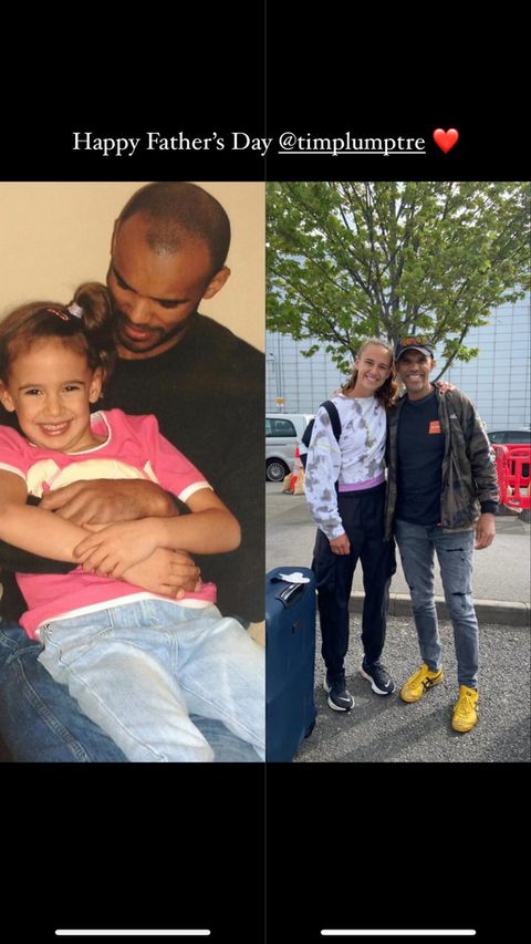 Super Falcons of Nigeria star Ashleigh Plumptre shows off her recovery from injury, and celebrates Father's Day.