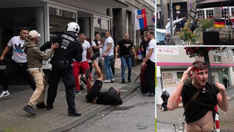Euro 2024: Bloody scenes in Germany as fans clash before England’s match with Serbia