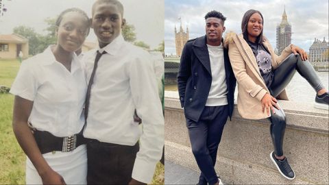 Taiwo Awoniyi: Super Eagles star celebrates wedding anniversary with throwback photo