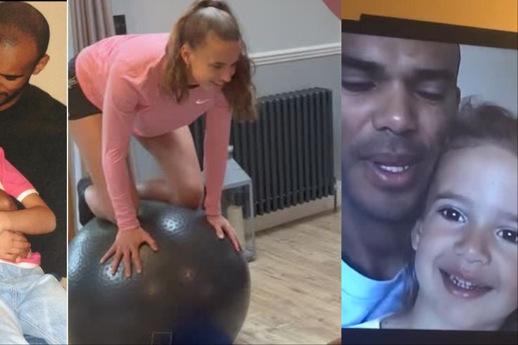 Super Falcons of Nigeria star Ashleigh Plumptre shows off her recovery from injury, and celebrates Father's Day.