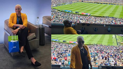 Onome Ebi Celebrates Attending FIFA Club World Cup