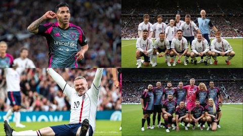 Soccer Aid: Rooney and Tevez shine as World XI defeats England