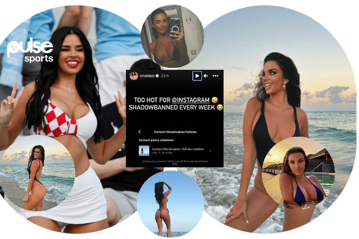 Ivana Knoll warned by Instagram