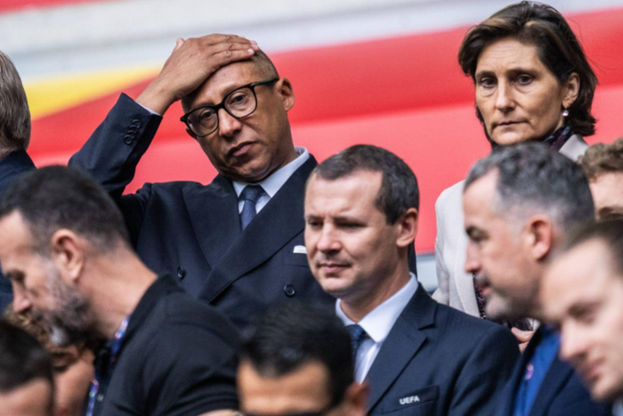 Philippe Diallo, President of the French Football Federation, during the UEFA EURO Football Championship round of 16 match between France and Belgium on July 1, 2024 in Dusseldorf. Photo: Mathias Bergeld / BILDBYRAN / kod MB / MB0941