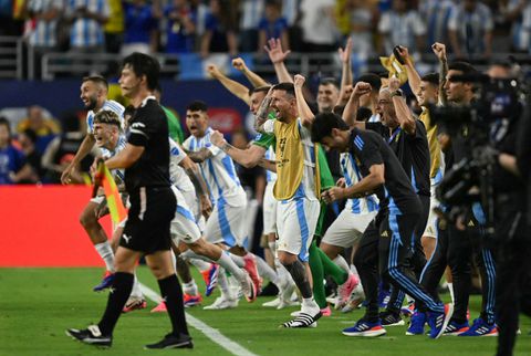 El momento en que Argentina ganó la Copa América.