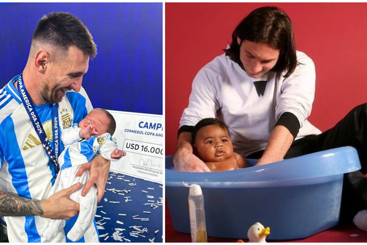 Lionel Messi blessing babies has become a thing.