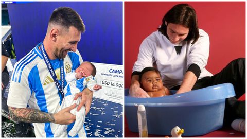 Lamine Yamal: Argentina's Lionel Messi blesses teammate Montiel's baby after Spain's Euro 2024 hero