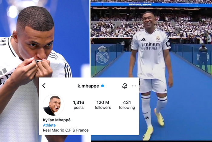 Kylian Mbappé: Real Madrid new signing gains over 1 million followers MINUTES after unveiling