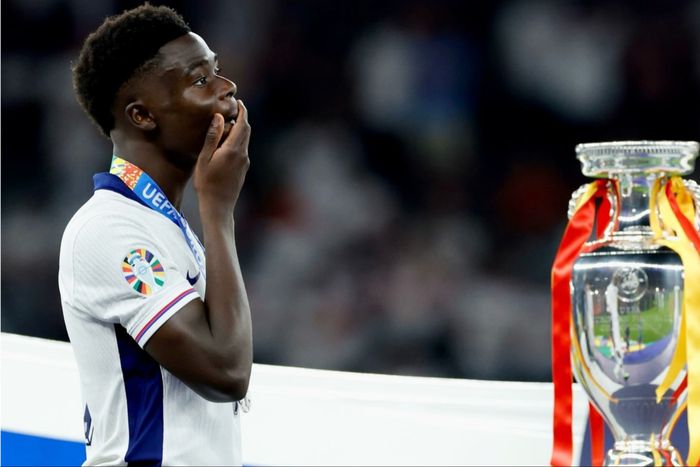 For the 2nd time in the final, Nigerian-born Bukayo Saka explains return from Euro 2024 empty-handed after England's loss to Spain.