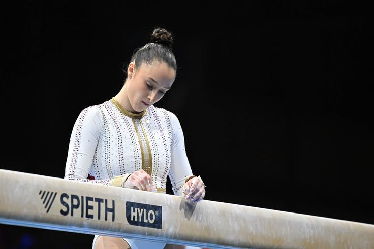 DERWAEL Nina (BEL) beam during Men s and Women s Artistic Europeans Apparatus Final Day 2, Gymnastics in Leipzig, Germany, May 31 2025 Copyright: xFilippoxTomasi