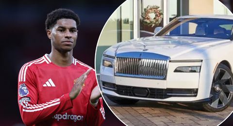 That’s CRAZY! — Marcus Rashford leaves fans in awe after showing up at Carrington with ₦718 MILLION Rolls Royce Spectre