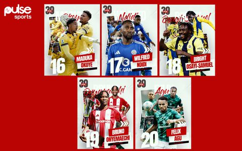 PulseSports30: Okoye tops Ndidi as Felix Agu makes first appearance