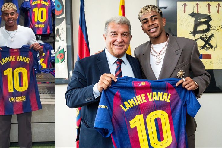 Lamine Yamal will wear the number 10 for Barcelona, following in the footsteps of Lionel Messi.