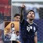 Tears of joy: Lionel Messi’s wife Antonela Roccuzzo appears emotional during Argentina’s dramatic against England in World Cup semifinals