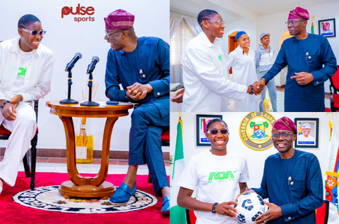 Super Falcons: Lagos State governor SanwoOlu acknowledges Asisat Oshoala as 'Agba Baller'