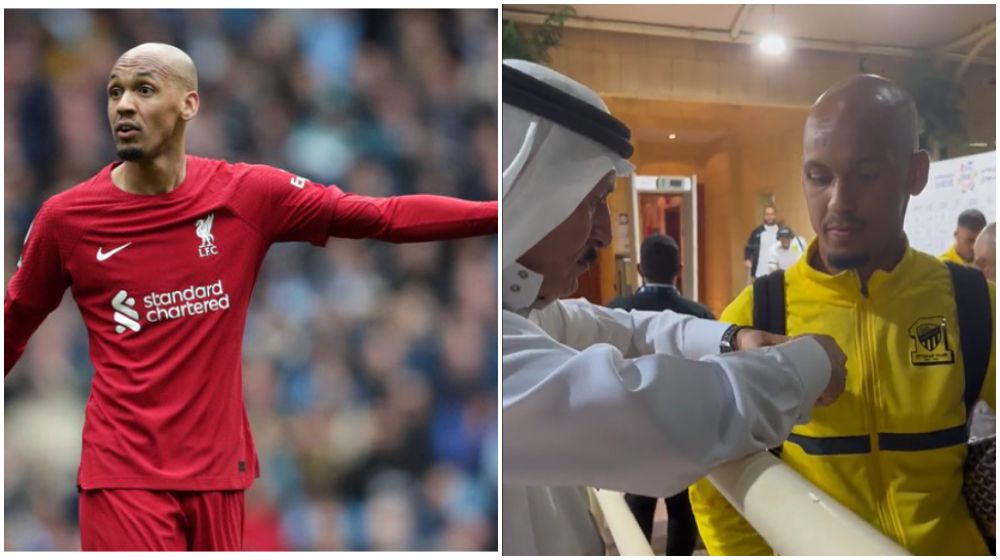 Ex Liverpool midfielder Fabinho gifted Rolex watch by a fan in Saudi